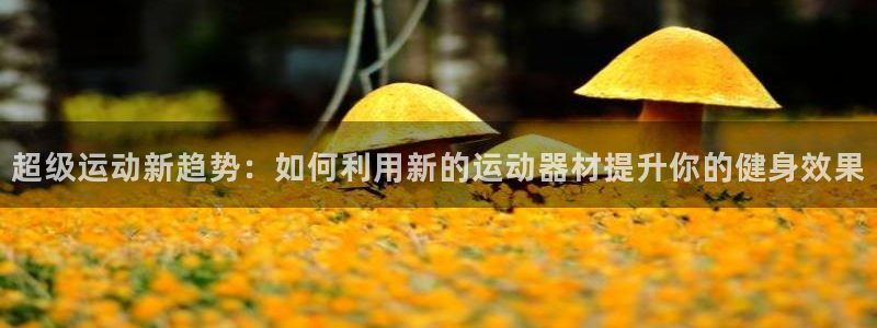 德国凯捷体育集团:超级运动新趋势:如何利用新的运动器材提升你